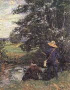 Armand guillaumin The Fishermen oil painting on canvas